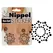 You2Toys Set od 2 Zvezdaste Nalepnice za Telo sa Crnim Kristalima 1.5cm
