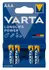 Varta Micro baterije 1,5V pakovanje od 4 - Dugotrajno napajanje AA LR6