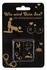You2Toys Set kockica 4kom crni akril zlatni simboli 25mm