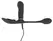 GoGasm Triple Intimate Panty Vibrator with Remote - Black, 24.5cm