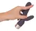 Elegant Double Vibe Silikonski Intimni Sistem, USB, 15.2 cm, Ljubičasta