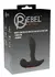 Rebel RC Prostate Plug Heated Remote 11 Modes Silicone Black 13.6cm