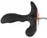Rebel RC Prostate Plug Heated Remote 11 Modes Silicone Black 13.6cm