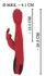 You2Toys Silikonski Zec Intimna Masina Crveno-Crna 10 Rezima 26.5cm