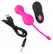 Sweet Smile RC Dvostruki Sistem Loptice Silikon Punjiv Roze 16.4cm