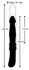You2Toys Push It Rechargeable Intimate Thrusting Black Device 30cm