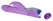 Sweet Smile Push Vibrator Purple Rabbit Model, 10 Modes, 25 cm