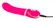 Front Row G-Spot Pink Vibrator Double-Layered Silicone 22cm