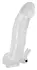 Chrystal Skin Extension Sleeve VI Providna TPE 23cm sa Mini Vibratorom