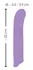 Sweet Smile Easy Violet Silicone Massager 22cm, 7 Vibration Modes, White