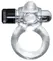 Silver Bird Intimate Ring with Vibrating System, Transparent, 2.5 cm