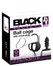 Black Velvets Intimate Cage System with Ribbed Plug and Chain, Silicone