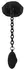 Black Velvets Intimate Cage System with Ribbed Plug and Chain, Silicone