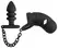 Black Velvets Silikonski Intimni Kavez Set sa Žljebastim Čepom i Lancićem 11.5cm