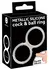 You2Toys Metallic Silicone Double Ring - Dual Support, Flexible, Silver Finish