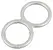You2Toys Metallic Silicone Double Ring - Dual Support, Flexible, Silver Finish