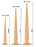 You2Toys Super Long Flexible Plug Set Flesh 3 Sizes PVC System