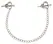 Bad Kitty Heart Shaped Stainless Steel Nipple Clamps with Chain 37.5cm