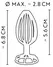 ANOS Stainless Steel Cage Plug 2.8 cm - Hollow Design, 6.8 cm Length