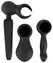 Couples Choice Wand Masažer sa Više Nastavaka, 21.5 cm, Crni