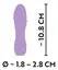 Cuties Mini Vibrator 3rd Gen Compact Waterproof Silicone 10 Modes Pink
