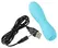 Cuties 3rd Gen Mini Vibrating Massager Blue Silicone Compact 10 Modes