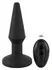 ANOS RC Inflatable Plug - Wireless, Silicone, Expandable, Black, 14.5 cm