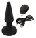 ANOS RC Inflatable Plug - Wireless, Silicone, Expandable, Black, 14.5 cm