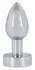 ANOS Heavy Metal Intimate Plug with Vibration, Rechargeable, Silver, 9cm