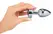 ANOS Heavy Metal Intimate Plug with Vibration, Rechargeable, Silver, 9cm