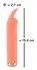 Peachy Mini Tickle Vibrator Pastel USB Rechargeable Soft Touch 15.4cm