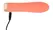 Peachy Mini Ribbed Vibrator Soft Touch Silicone USB 13.6cm Pastel Pink