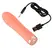 Peachy Mini Ribbed Vibrator Soft Touch Silicone USB 13.6cm Pastel Pink