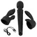 40 Years Wand Vibrator Rechargeable Massager + 2 Attachments, Black