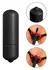 FFS Adjustable Vibrating Strap-On Set with Suction Cup, Black/Red, 16.5 cm
