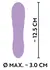 Cuties Mini Vibrator Ljubičasti 2. Generacija - Kompaktan, 7 Režima, Vodootporan