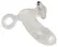 Crystal Clear Vibrating Extension Sleeve with Ball Ring, Transparent, 15.6 cm