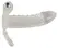 Crystal Clear Vibrating Extension Sleeve with Ball Ring, Transparent, 15.6 cm