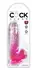 King Cock Clear 6 Inch sistem sa bazom Pink transparentni TPE