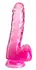 King Cock Clear 6 Inch sistem sa bazom Pink transparentni TPE