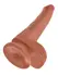 King Cock Model 6 with Suction Cup, Tan, 15.2 cm, PVC