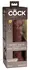 King Cock Elite KCE 8 Dual Density Intimate Model Brown 22cm Silicone