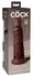King Cock Elite KCE 8 Dual Density Intimate Model Brown 22cm Silicone