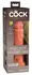 King Cock Elite KCE 8 Dual Density silikonski model Tan 22 cm