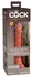 King Cock Elite KCE 7 Dual Density silikonski model Tan 21 cm