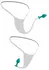 HookUp Panties Secret Gem XL-XXL Lace Intimate Set with Gemstone Plug