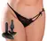 HookUp Panties Remote Bowtie Bikini XL-XXL Rechargeable Black
