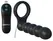 FCR Remote Control Dual Extension Ring with Vibrating Module, Black