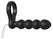 FCR Remote Control Dual Extension Ring with Vibrating Module, Black