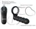 FCR Remote Control Dual Extension Ring with Vibrating Module, Black